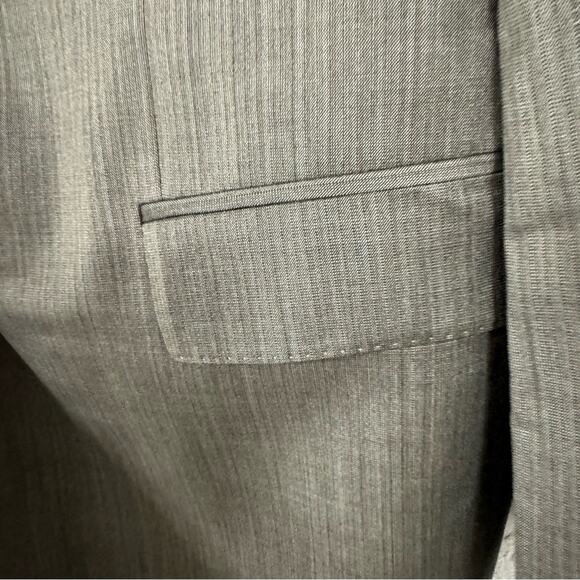 Boss Hugo Boss Brown Mens 2 Button Closure Blazer Suit Jacket Mens 46R Career - Picture 7 of 13